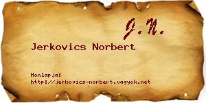 Jerkovics Norbert névjegykártya